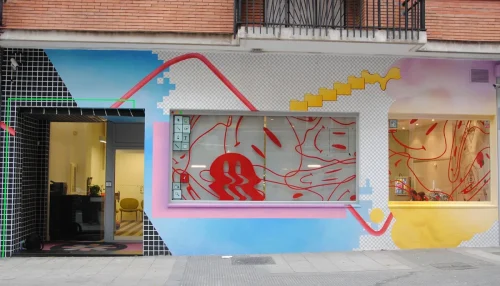 graffiti en persianas estudio diseño